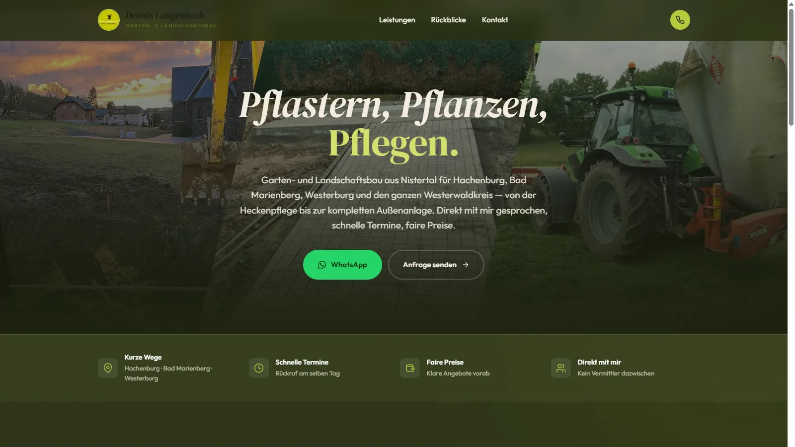 Dennis Langenbach GaLaBau – Screenshot