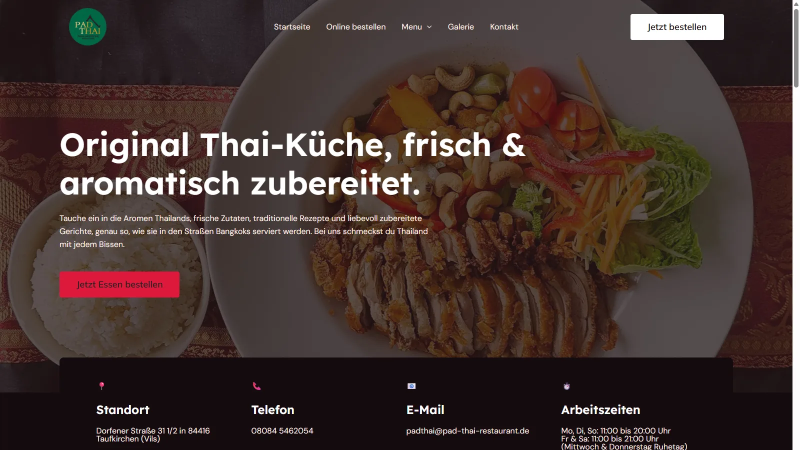 Pad Thai Restaurant – Screenshot