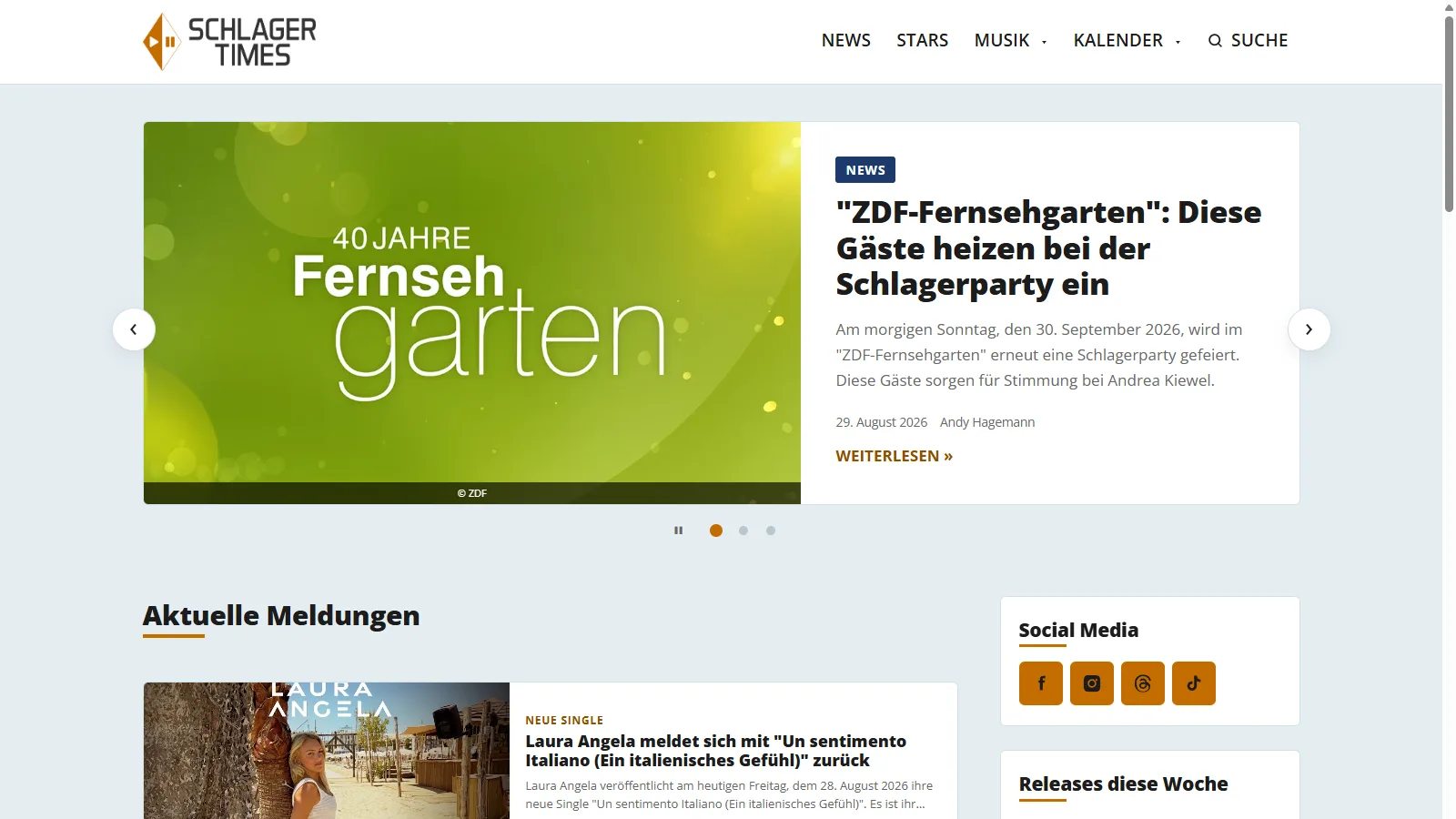 SchlagerTimes – Screenshot