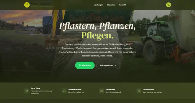 Startseite von galabau-langenbach.de