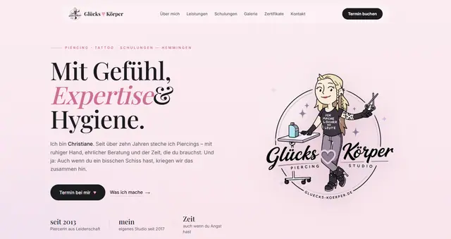 Startseite von gluecks-koerper.de